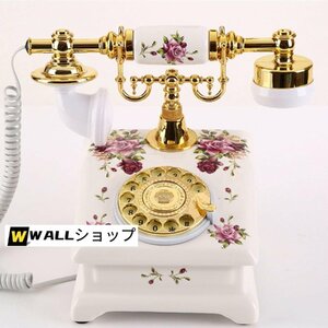  antique telephone machine 517S retro telephone equipment ornament telephone machine ceramics and porcelain Vintage telephone Europe manner landline telephone antique goods Classic telephone machine rotation dial type 