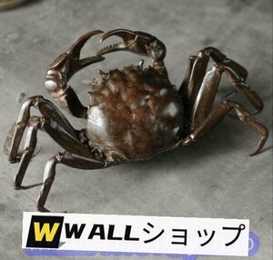 合同会社WALL 古銅茶寵置物蟹カニ実心銅茶寵可養創意茶振子