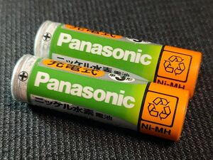 【ジャンク品】Panasonic 単3形　充電式ニッケル水素電池　HHR-3MPS　 数量2