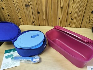 ★未使用　Tupperware　タッパーウェア　クリスタルウェーブネクスト　マイクロウェーブパスタメーカー　まとめて2個★　