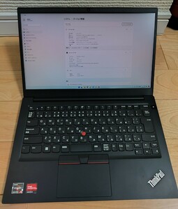 Lenovo ThinkPad E14 gen3 2021年モデル AMD Ryzen5 5500U 2.10GHz メモリ16GB SSD256GB 14インチ FHD IPS液晶パネル Windows11home 完動品