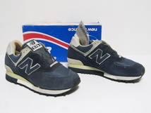 1988年製 Made in USA NEW BALANCE M576 ORIGINAL NAVY OG US8.5 2E ニューバランス オリジナル ビンテージ デッド 80s 当時 青箱 1300_画像2