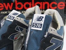 1990s Made in USA 最初期 NEW BALANCE M576 JN JAPAN NAVY OG US9 D ニューバランス 576 紺 ネイビー オリジナル ビンテージ デッド 当時_画像5