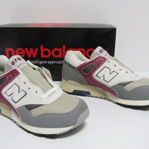 1991年製 初期 NEW BALANCE CM676 RG RASPBERRY GREY OG US9.5 D ニューバランス オリジナル ビンテージ 加水 デッド 当時 レア 576 1300の画像2