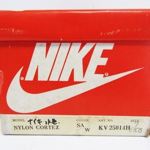 箱のみ★地図箱 70s 日本製 VTG NIKE NYLON COLTEZ ORIGINAL SA/W KV25014H US7 25cm ナイキ ナイロン コルテッツ オリジナル ビンテージの画像5