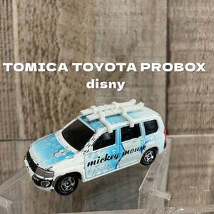 TOMICA トミー ディズニー コラボ　 TOYOTA PROBOX No.97 1/57 トヨタ プロボックス スキー ミッキー ミニカー　ユーズド 00s