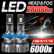 h11 ledバルブ h16 led フォグランプ h8 led h9 ハイビーム ホワイト ジムニー プリウス アルファード ワゴンr 車検対応 白 28000lm_画像1