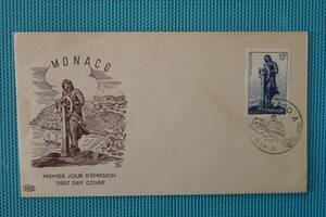 MONACO・モナコ公国　１９５１年 Prince ALBERT 1er FDC １種完初日切手