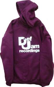 【新品】Def Jam パーカー XLサイズ Size XL デフ・ジャム ラップ　ヒップホップ Beastie Boys シルクスクリーンプリント