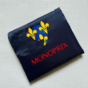 モノプリ エコバッグ MONOPRIX イル・ド・フランス地域限定柄　紋章柄　パリ土産　フランス　定番　トートバッグ　レア