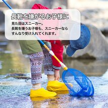 防水スニーカー (ホワイト/16cm) ランランRAIN 防水 スニーカー 長靴 雨 シューズ 防水シューズ キッズ 子供 通学 マリンシューズ_画像9