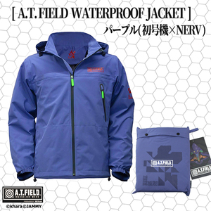 エヴァ レインジャケット ( パープル / Sサイズ ) A.T. FIELD WATERPROOFJACKET 新劇場版エヴァンゲリオン NERV レインウェア かっぱ