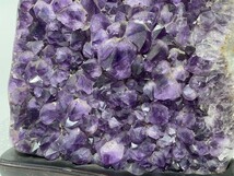 AS519 アメジスト原石　紫水晶　台付　インテリア　置物　鑑賞石　天然石　H42.5cm 重9kg_画像10