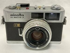 minolta HI-MATIC E ROKKOR-QF 1.7/40mm 中古カメラ