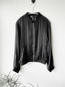 ブルゾン ジャケット 黒　シースルー　ZARA size S