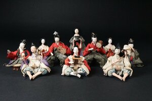 時代雛人形 11人飾り 三人官女 五人囃子 仕丁 雛飾り 節句飾り 時代飾り 大名雛道具