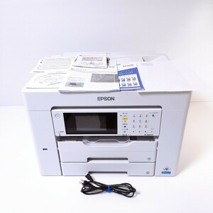 EPSONエプソン◆PX-M6011F◆A3対応インクジェット カラー複合機　通電確認済み　電源コード　使い方ガイド　ＣＤ付き　2022年製