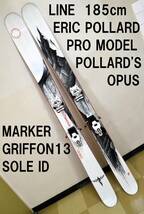 185cm 144-118-141 LINE MR POLLARD'S OPUS MARKER GRIFFON 13 SOLE ID ERIC POLLARD PRO MODEL ライン ファットスキー_画像1