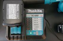 #4217　1円～　マキタ Makita 充電式ブロワ UB185D バッテリー BL1860D 急速充電器 DC18RF セット ブロワ動作確認済み_画像2