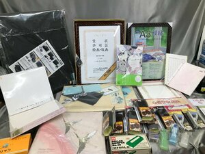 02-09-212 *AS unused goods store articles office work supplies picture frame coating . stamp ... vessel gift box etc. great number set sale 