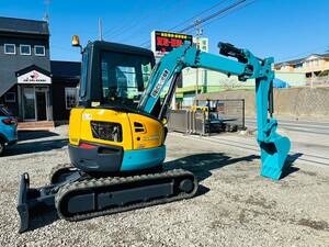 KUBOTA　RX-306　★キャビン付き　★A/C付き　★クレーン仕様　★倍速付き　★4Wayマルチ付き　★盗難防止装置装着機(赤キー)★下取り可能