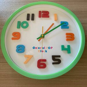 壁掛け時計　colorful pop clock