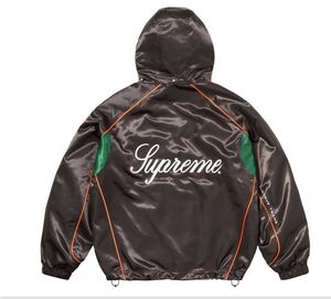 【Mサイズ】 Satin Hooded Track Jacket サテンフーデッドトラックジャケット supreme シュプリーム 2024ss spring summer 春夏 新作 brown