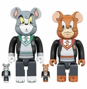 BE@RBRICK TOM AND JERRY in Hogwarts House Robes 100％ & 400％ medicom toy ベアブリック トムとジェリー メディコムトイ