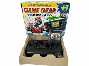 【動作確認済】SEGA ゲームギア 本体 プラスワン ソニックドリフト ゲームカートリッジ付 箱付きセガ GAME GEAR レア