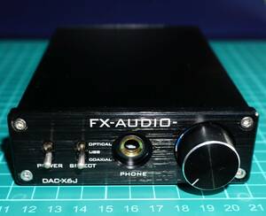 【中古品】FX-AUDIO- DAC-X6J 高性能ヘッドフォンアンプ ハイレゾ 光/同軸/USB 24bit 192kHz(最大)