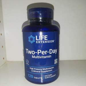  two pa-teiTwo Per Day мульти- витамин минерал металлический вытащенный 120 планшет Life Extension[ новый товар * включая доставку ]