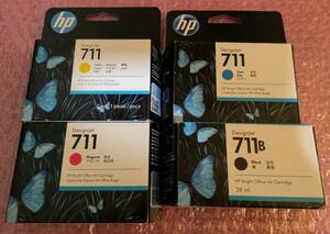 ■■新品・未使用 HP T520・T120 純正インクカートリッジ DesignJet 711 BCMY各1 訳あり■■ 20240218 711HP2