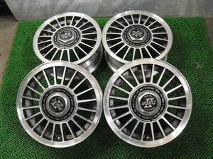 R1105 社外 Turbo2 13x5J +35 4穴 PCD100.114.3 86トレノなど旧車に マルチホイール 4本 アルミホイール 直接引取可 札幌 石狩 売切