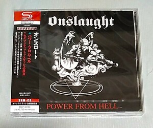 ★ ONSLAUGHT オンスロート 「POWER FROM HELL」未開封品★ METALLICA MEGADETH OVERKILL EXODUS SLAYER XENTRIX DESTRUCTION ARCH ENEMY