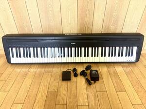 YAMAHA P-85 電子ピアノ 楽器 ヤマハ キーボード　通電確認済み　電源コード　フットペダル付き　電子キーボード 鍵盤楽器 デジタルピアノ 