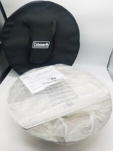 ☆未使用品②☆ Coleman ファイアーディスク 焚き火台 直径約45㎝ コールマン ファイヤーディスク 網付 収納袋付 アウトドア キャンプ BBQ