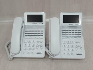 ΩZZO 1315 o 保証有 現行品！HITACHI integral X ET-24Xi-SDW 日立 24ボタン標準電話機 23年製 綺麗 2台セット・祝10000！取引突破！