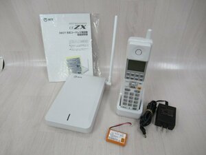 ZP2 15696※保証有 キレイ 22年製 NTT ZX-DECL-PS-(1)(W)+ZX-DECL-CS-(1)(W) コードレス電話機 電池 / 取説付