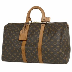 ルイ・ヴィトン Louis Vuitton キーポル 45 ハンドバッグ 旅行 出張 ビジネス ボストンバッグ モノグラム ブラウン M41428 中古