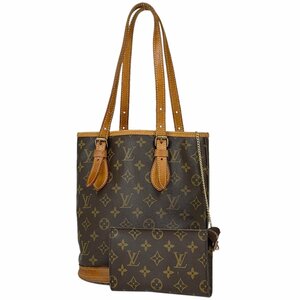 ルイ・ヴィトン Louis Vuitton プチ バケット PM ショルダーバッグ バケツ型 トートバッグ モノグラム ブラウン M42238 レディース 中古