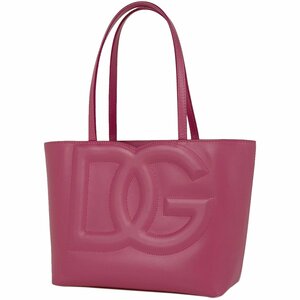 ドルチェアンドガッバーナ DOLCE&GABBANA ロゴ トートバッグ ハンドバッグ DG トートバッグ レザー ピンク BB7337 レディース 【中古】