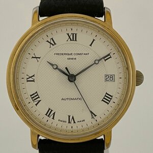 【ジャンク品】フレデリック・コンスタント FREDERIQUE CONSTANT クラシック デイト 腕時計 自動巻き 【中古】