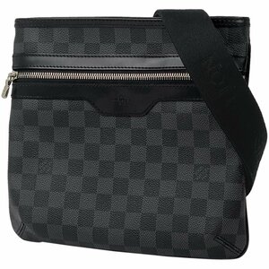 ルイ・ヴィトン Louis Vuitton トマス 斜め掛け ショルダーバッグ ダミエグラフィット ブラック N58028 レディース 【中古】