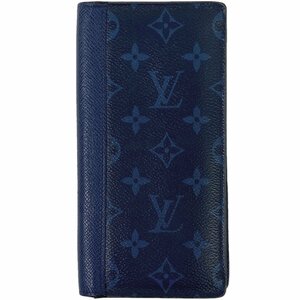 ルイ・ヴィトン Louis Vuitton ポルトフォイユ ブラザ モノグラム 二つ折り 長財布 タイガラマ コバルト(ブルー) M30297 メンズ 【中古】