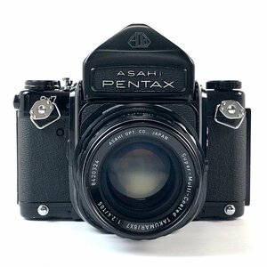 ペンタックス PENTAX 6x7 アイレベル + TAKUMAR 105mm F2.4 67 バケペン ［ジャンク品］ 中判カメラ 【中古】