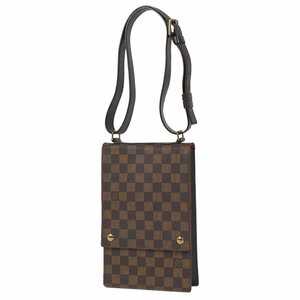 ルイ・ヴィトン Louis Vuitton ポートベロー 肩掛け ポシェット ショルダーバッグ ダミエ ブラウン N45271 レディース 【中古】