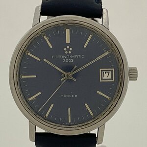 【ジャンク品】エテルナ Eterna MATIC 3003 TURLER チューラー Wネーム ユニークダイヤル 希少 ヴィンテージ 腕時計 自動巻き 【中古】