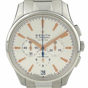 ゼニス ZENITH キャプテン エルプリメロ 03.2110.400 腕時計 SS 自動巻き シルバー メンズ 【中古】