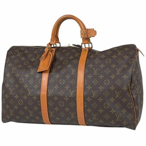 ルイ・ヴィトン Louis Vuitton キーポル 50 ハンドバッグ ビジネス ボストンバッグ モノグラム ブラウン M41426 レディース 【中古】