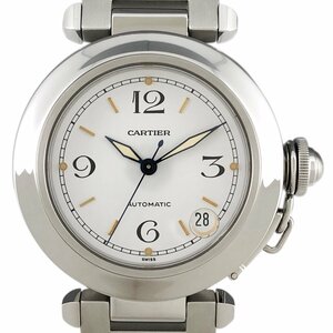 カルティエ CARTIER パシャＣ W31015M7 腕時計 SS 自動巻き ホワイト ユニセックス 【中古】